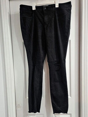 Universal Thread Mid Rise Skinny Jeans Black Waist 16W